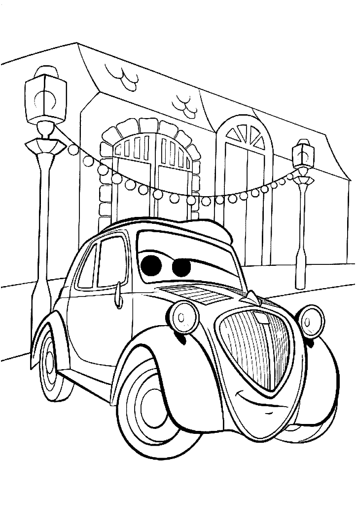 carros para colorir