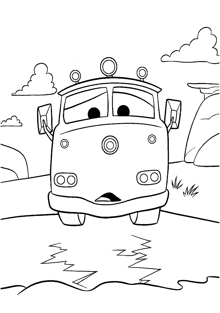 carros para colorir
