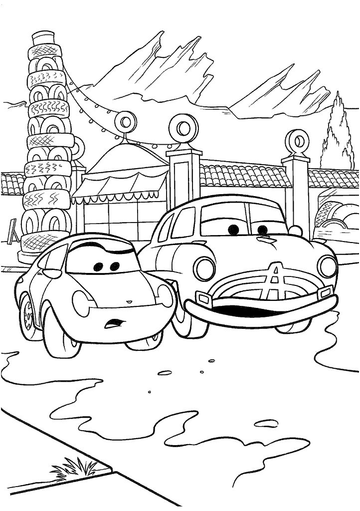carros para colorir