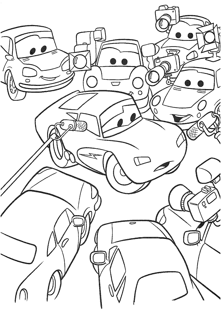 carros para colorir