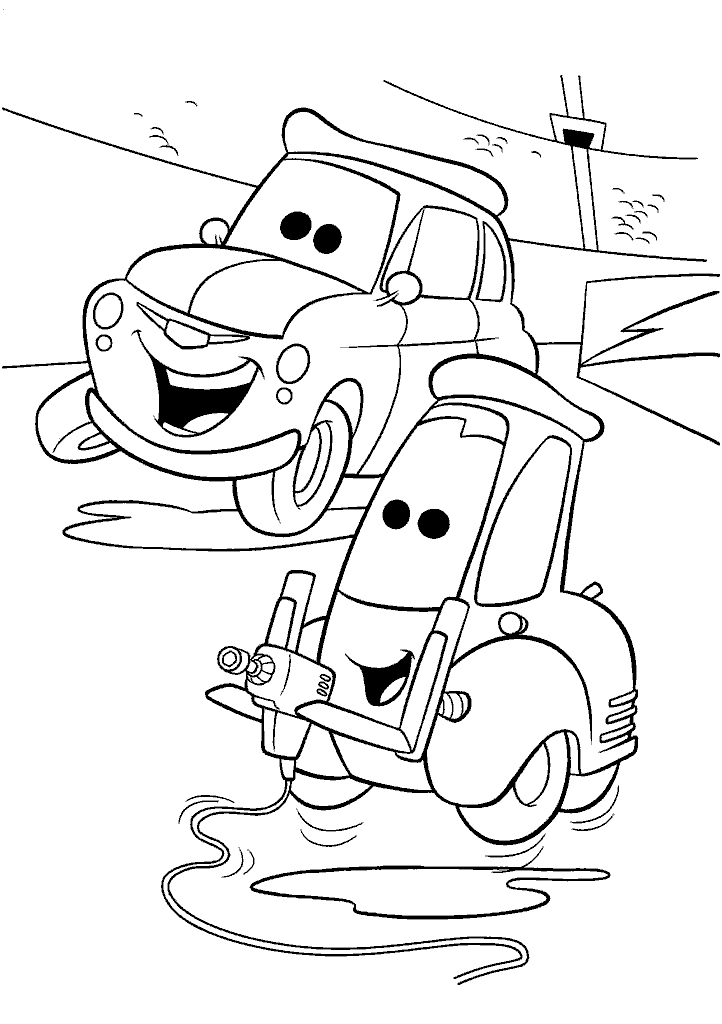 carros para colorir