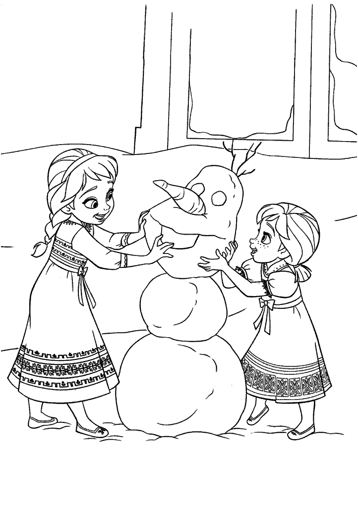 frozen para colorir