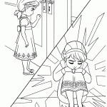 frozen para colorir