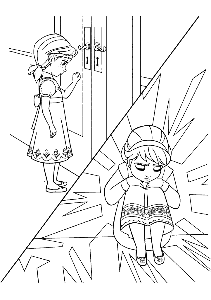 frozen para colorir