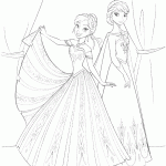 frozen para colorir