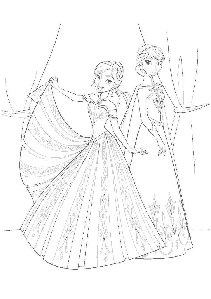 frozen para colorir