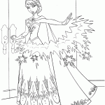 frozen para colorir