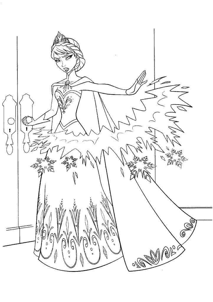 frozen para colorir