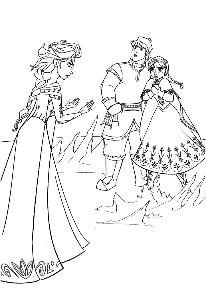 frozen para colorir