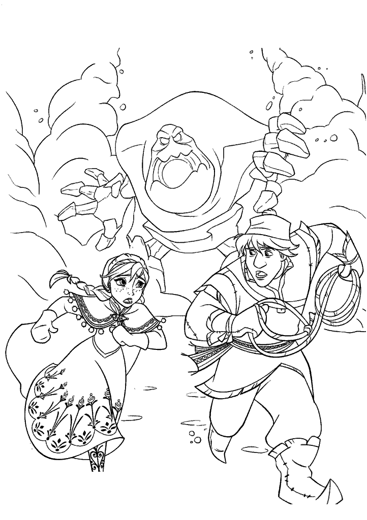 frozen para colorir