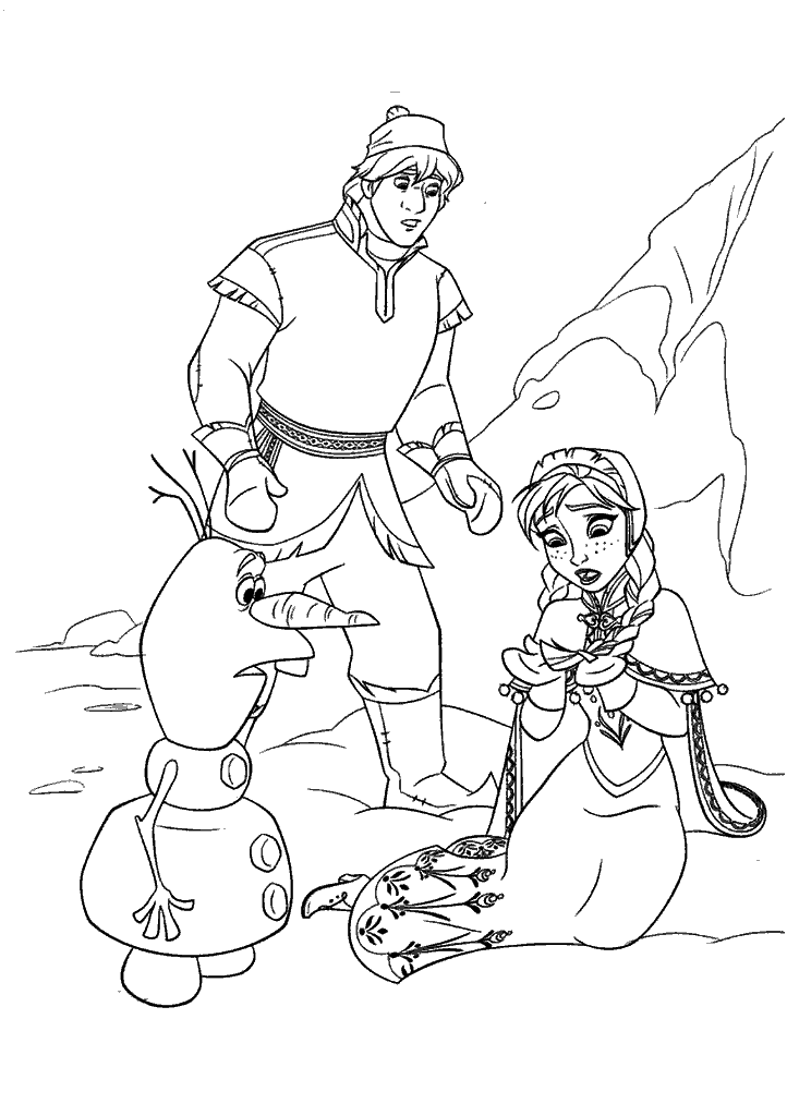 frozen para colorir