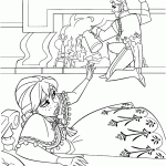 frozen para colorir