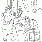 frozen para colorir