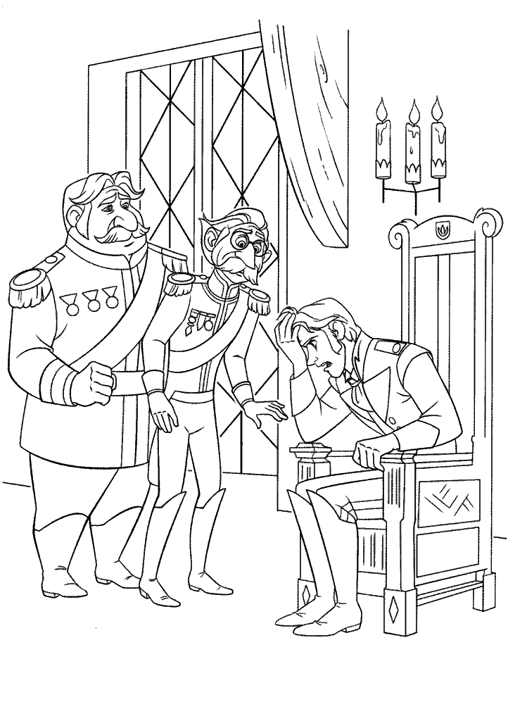 frozen para colorir