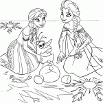 frozen para colorir