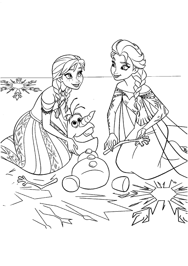 frozen para colorir