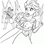 frozen para colorir
