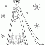 frozen para colorir