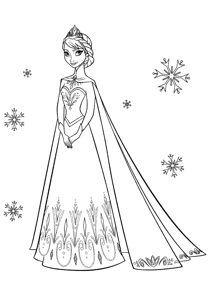 frozen para colorir