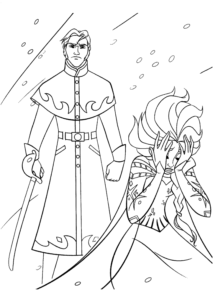 frozen para colorir