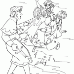 frozen para colorir