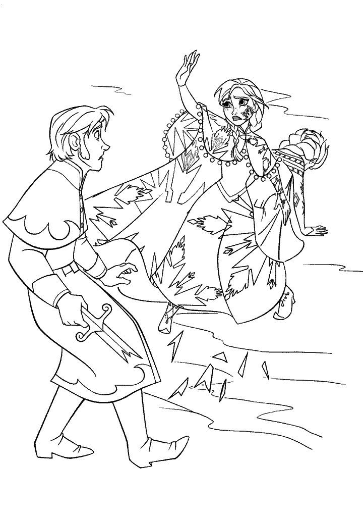 frozen para colorir