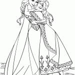 frozen para colorir