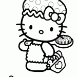 hello kitty para colorir