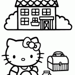 hello kitty para colorir