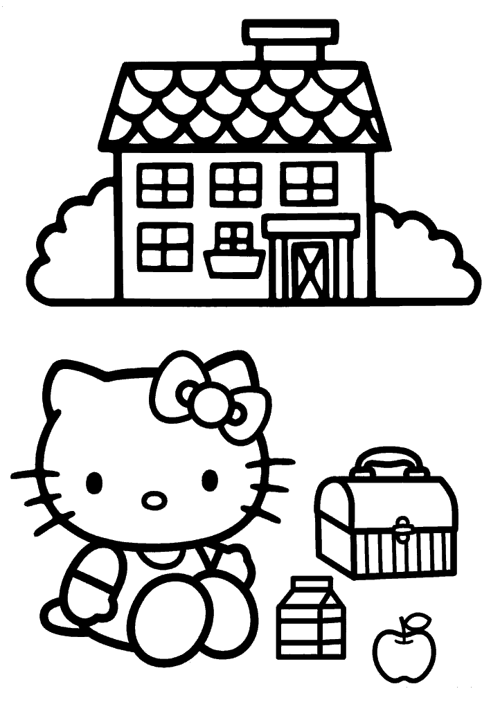 hello kitty para colorir