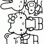 hello kitty para colorir