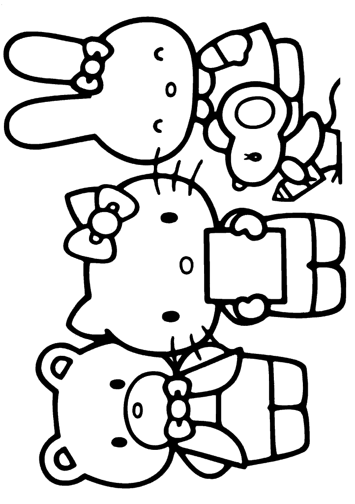 hello kitty para colorir