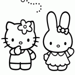 hello kitty para colorir