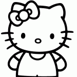 hello kitty para colorir