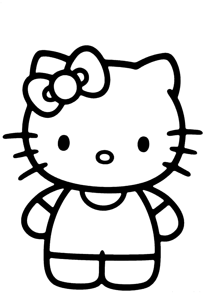 hello kitty para colorir
