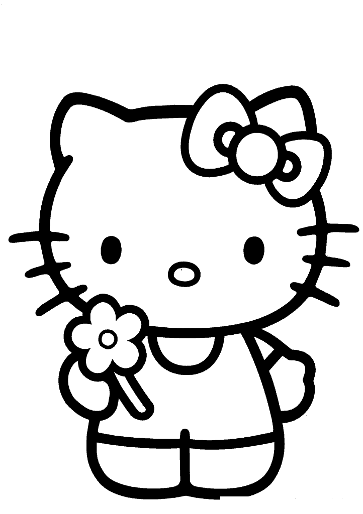 hello kitty para colorir