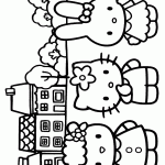 hello kitty para colorir
