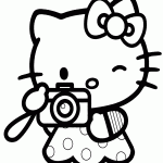 hello kitty para colorir