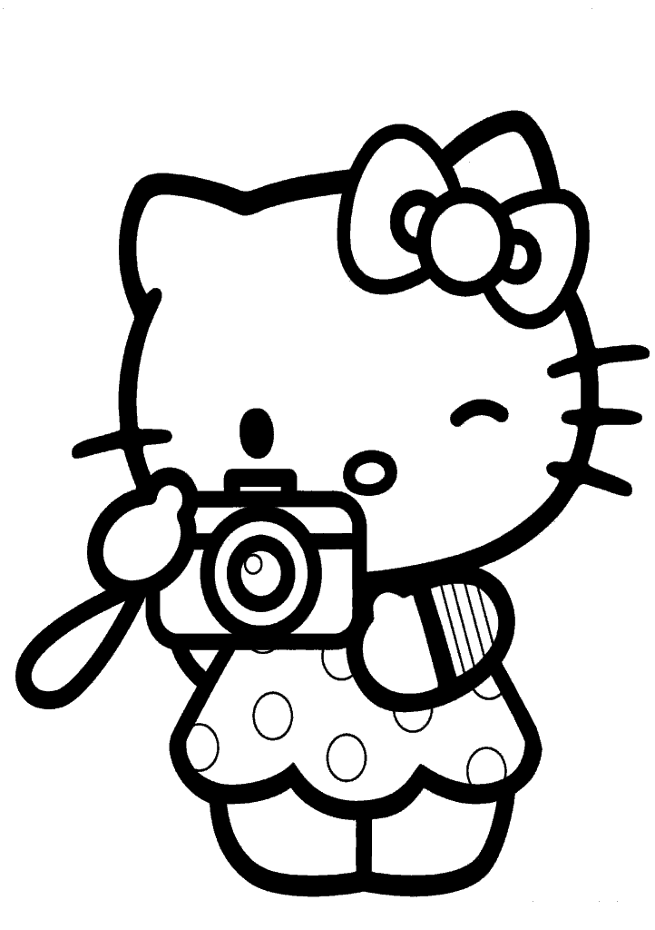 hello kitty para colorir