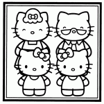 hello kitty para colorir