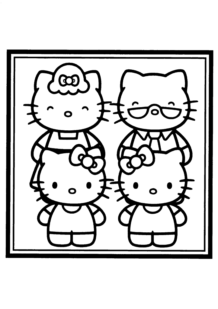 hello kitty para colorir