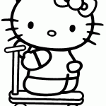 hello kitty para colorir
