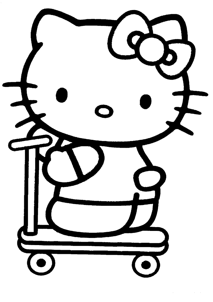 hello kitty para colorir