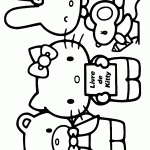 hello kitty para colorir
