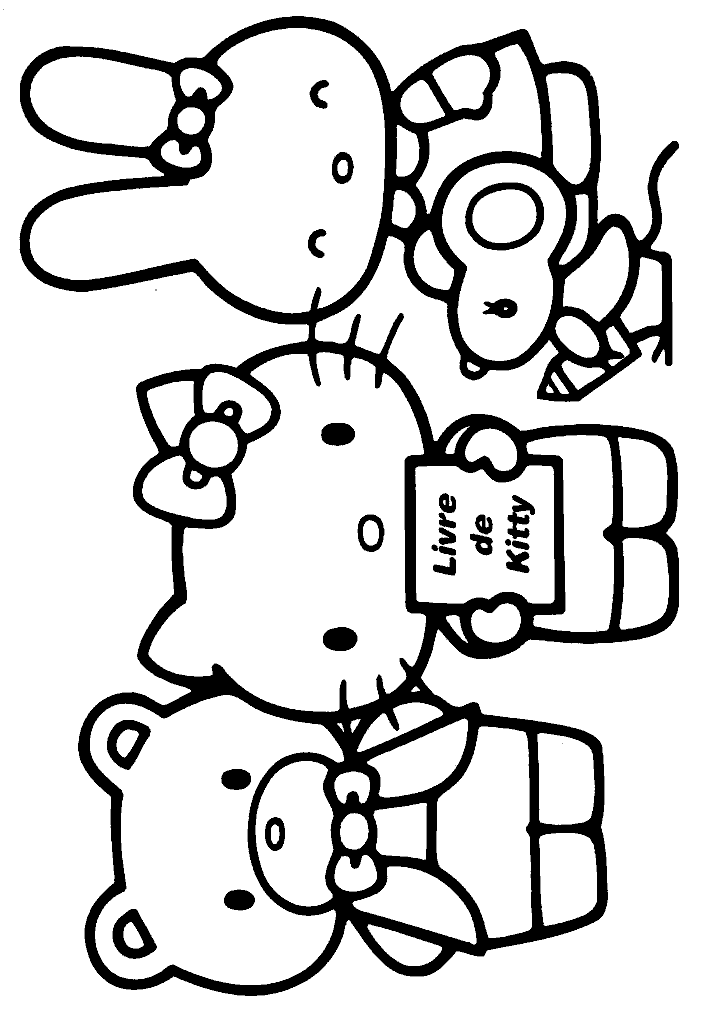hello kitty para colorir