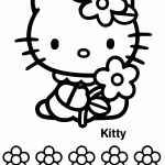 hello kitty para colorir