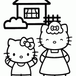 hello kitty para colorir