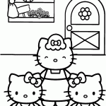 hello kitty para colorir