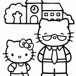 hello kitty para colorir