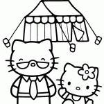 hello kitty para colorir